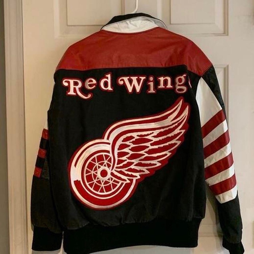 vintage red wing leather jacket
